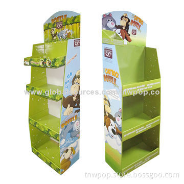 Retail POP Floor Displays/Pre-fill Products Before Shipping/Strong, Eco-friendly/Can be Customized